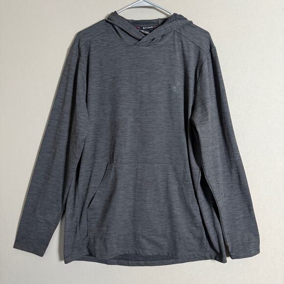 Spyder‎ sz L gray active hoodie - Picture 1 of 9